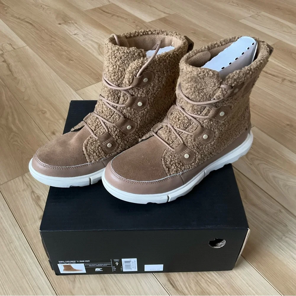 Same day shipping! NIB Sorel Explorer II Joan Cozy Size 9 - Picture 2 of 6